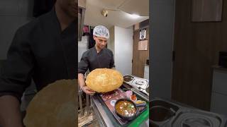 Biggest bhatura in Delhi  Chole Bhature for 210  Indian street food [upl. by Leahcar]