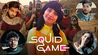 اكبر لعبة الحبار SQUID GAME مع اليوتيوبرز🦑😈 [upl. by Eveleen]