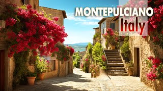 Walking tour 4K60 HDR  Tuscany Italy  Montepulciano [upl. by Brody202]