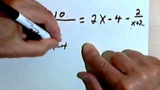 Dividing a Polynomial by a Polynomial  checking the answer 44b [upl. by Diamante]