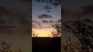 Crescent Moon at Sunrise in the South Dakota Sky crescentmoon morningmoon moonview [upl. by Elleniad]