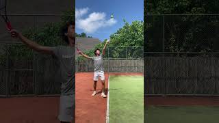 Slowmo serve🎾✨IgNuritenniscoach TenniscoachTennisLifeTennisLessonsTennisMaldives [upl. by Ardella167]