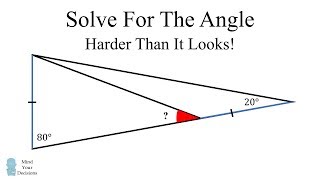 How To Solve For The Angle  Viral Math Challenge [upl. by Latif]