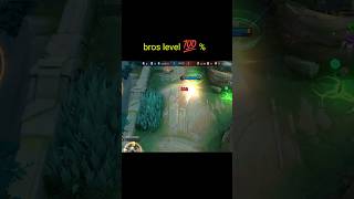 bros level 💯0shorts mlbb mobilelegends [upl. by Molloy]