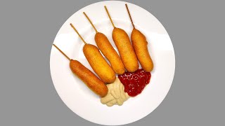 Corn dog  smažené párečky v kukuřičném těstíčku [upl. by Almeta]