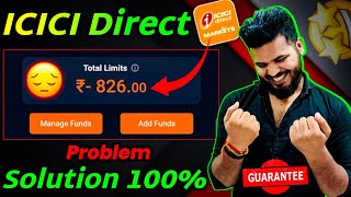 😭₹826 ICICI direct Amount Showing  ICICI direct amc charge Problem solution  Amc charge ICICI 😍 [upl. by Milena]