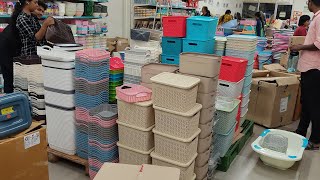 Velachery Dmart Festive Season New Collections 🤩 Triply Cookware Storage Baskets Organisers [upl. by Bluefield]