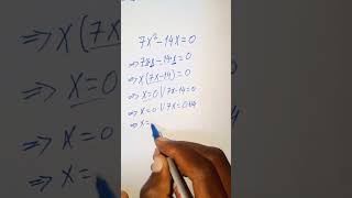 7x214x0 mathtrick algebra equaçãodo2grau shorts [upl. by Amara]