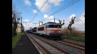 Des circulations variées le vendredi matin en gare de Coursan [upl. by Gawlas]