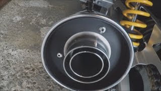 XJR1300 How to install exhaust end cap conversion [upl. by Daiz]