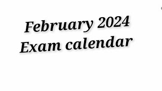 February 2024 PSC exam calendar [upl. by Kinsley463]