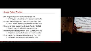 Lecture 12  Multimodal Research Task CMU Multimodal Machine Learning Fall 2023 [upl. by Nosnej]