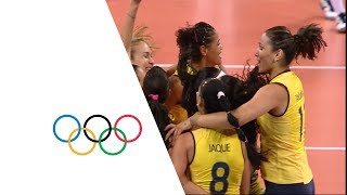 Brazil vs Russian Fed  Womens Volleyball Quarterfinal  London 2012 [upl. by Avelin706]