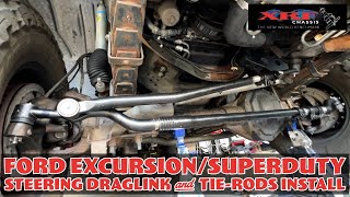 Ford ExcursionSuperduty Drag link And Tierods Install HowTo [upl. by Brindell]