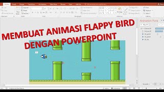 Membuat Animasi Flappy Bird dengan Powerpoint [upl. by Ahgiela]