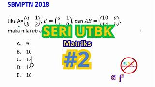 Soal UTBK Matriks 2 [upl. by Alleris348]