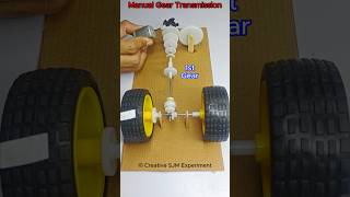 Manual Gear Transmission • Dc Motor  dcmotor tech youtubeshorts dcmotorproject [upl. by Ellenaj]