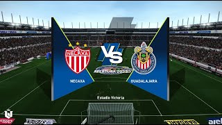 Necaxa vs Guadalajara ● Liga Mx 2024 ● Gameplay Pes 2021 [upl. by Tteirrah]