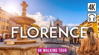 FLORENCE Italy 4K Walking Tour  Captions amp Immersive Sound 4K Ultra HD60fps [upl. by Irrehc]