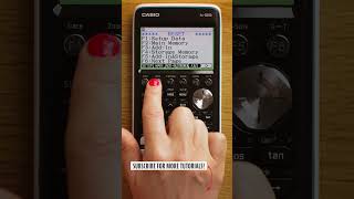 Casio fxCG50 tutorials Resetting Your Calculator shorts [upl. by Jeri677]