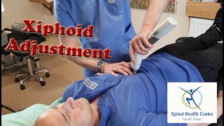 Chiropractic Activator Xiphoid Adjustment [upl. by Eellehs509]