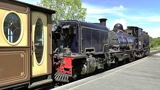 A Steam Train from Porthmadog to Caernarfon on the Welsh Highland Railway 04062015 Part 1 [upl. by Yneffit694]