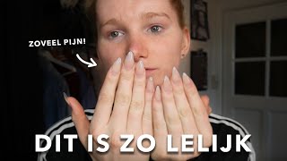 VOOR HET EERST ACRYLNAGELS LATEN ZETTEN [upl. by Kovacs]