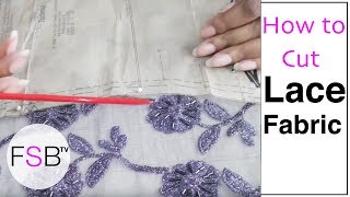 Cutting Out Lace Fabric [upl. by Acirderf138]