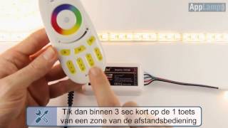 Hoe sluit je een RGBW ledstrip aan MiLight Led strip controller en Ledstrip van AppLampnl [upl. by Mellicent]