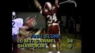 1984 Mount Carmel vs Shamokin Highlights WNEP [upl. by Michal]