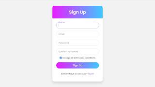 Build a Simple Registration Form Using Only HTML amp CSS  No JavaScript [upl. by Gerdeen]