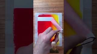 Let’s Create Gradients with Acrylic Technique 🎨✨🤩 artwork shorts [upl. by Mayne798]