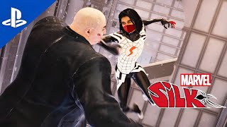 Marvels Silk  Cindy Moon vs The Kingpin Fight [upl. by Nbi221]