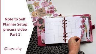 Melody planner setup Part 1  Process video  Note to Self by Planners Anonymous [upl. by Giacamo378]