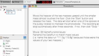 Atwoods Machine Part 3 Name Runs As Values [upl. by Airdnahc]