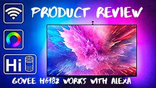 GOVEE TV backlight H6182 PRODUCT REVIEW 2019 [upl. by Yrrac150]