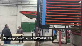 Automatic hot press machine in customers factory Automatic loader machine [upl. by Harbard215]