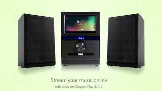 RCA Tablets  Internet Music System with RCA Tablet  RCS13101E Demo [upl. by Eniamrahc]