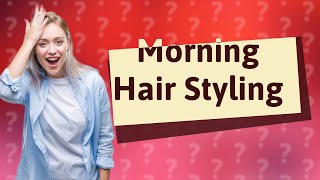 How to style permed hair in the morning [upl. by Glenda434]