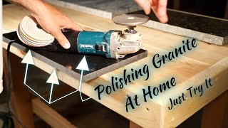 How to Polish Granite At Home Easy and Fast Tutorial [upl. by Manwell211]