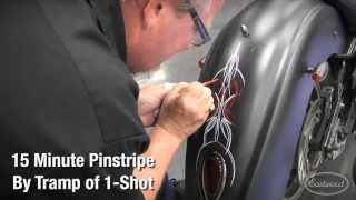 How To Pinstripe Like A Master with Pinstriping Pro Tramp Warner of 1Shot Paint at Eastwood [upl. by Coulombe]