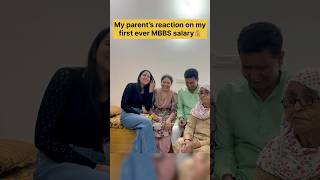 my FIRST ever salary🙈💰parents reaction salary mbbs neet stipend [upl. by Ennaus549]