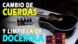 Limpieza Y Cambio de Cuerdas De Una Docerola TAKAMINE Legacy Guitarra de 12 cuerdas [upl. by Notniuq]