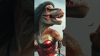 Dinosaurs Rex style wonder womansuperhéroes marvel just iceleaguedinosaurs [upl. by Kcerred]