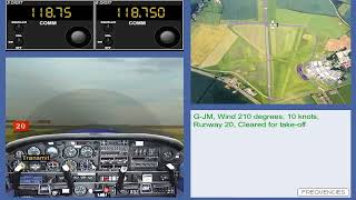 ATPL Training VFR RT Communications 51 Flight Scenario 1 5 4 Digit Procedure Part 1 [upl. by Hsivat]