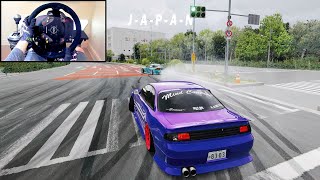 Real Japan Street Drift Spot Oi Wharf Gameplay  Steering Wheel [upl. by Swanhildas]