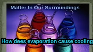 How does evaporation cause cooling CLASS IX CBSE CHEMISTRY CHAPTER 1 MATTER IN OUR SURROUNDINGS [upl. by Demetria]