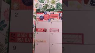 July Calendar july calendar calendardesign diy firworks 4thofjuly [upl. by Niwle976]