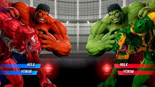 Marvel Vs Capcom  Red Hulk amp Carnage VS Hulk amp Venom Very Hard  4K HD 60 FPS [upl. by Miran]