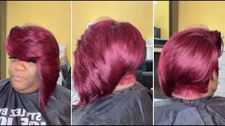 Quick Creative Layered Bob Haircut amp Hairstyle Tutorial for women  Asymmetrical Bob Cuts [upl. by Roel]